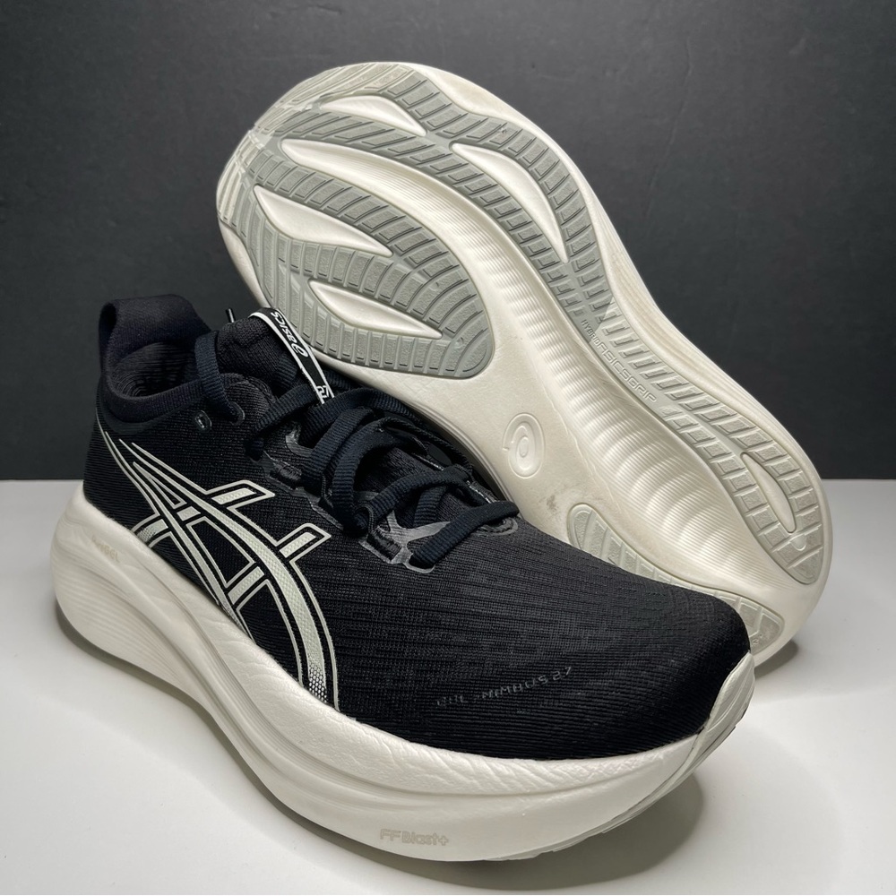 Asics Gel Nimbus 27 Black/Lake Grey Narrow Women’s size 8.5